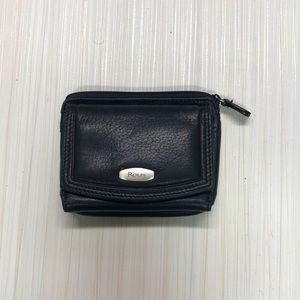 Rolfs women’s black tri-fold wallet